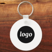 Eenvoudige zakelijke promotie voor QR-code van Log Sleutelhanger (Voorkant)