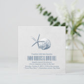 Eenvoudige zanddollar en rivierstrand kaart (Staand voorkant)