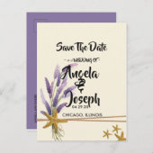 Eenvoudige zeester Bewaar de datum Aankondigingskaart (Voorkant / Achterkant)