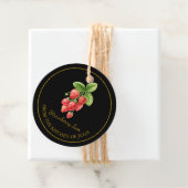 Eenvoudige zelfgemaakte aardbeienjam hangen Label (In situ)