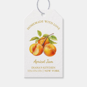 Eenvoudige zelfgemaakte Abrikoos Jam Hang Label l  Cadeaulabel