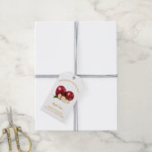 Eenvoudige zelfgemaakte Apple Jam Hang Label l Wit Cadeaulabel (Met Touw)