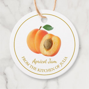 Eenvoudige zelfgemaakte Apricot Jam Hang Label