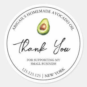 Eenvoudige zelfgemaakte avocado olie dank u label