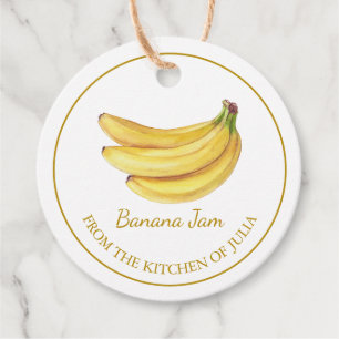 Eenvoudige zelfgemaakte banaan Jam Hang Label l Wi