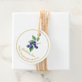 Eenvoudige zelfgemaakte bosbessenjam hangen Label (In situ)