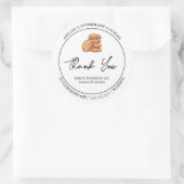 Eenvoudige zelfgemaakte cookies Bedankt Label (Tas)