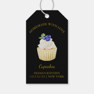 Eenvoudige zelfgemaakte Cupcake Dessert Hang Label Cadeaulabel