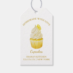 Eenvoudige zelfgemaakte Cupcake Dessert Hang Label Cadeaulabel