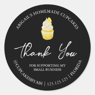Eenvoudige zelfgemaakte cupcakes dank je label