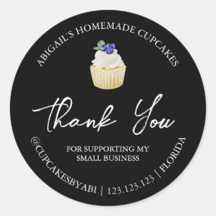 Eenvoudige zelfgemaakte cupcakes dank je label