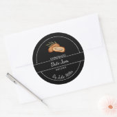 Eenvoudige zelfgemaakte datum Jam Label | Zwart (Envelop)