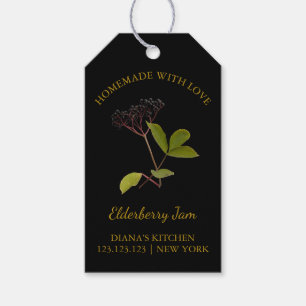 Eenvoudige Zelfgemaakte Elderberry Jam Hang Label Cadeaulabel