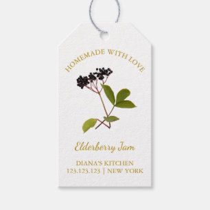 Eenvoudige Zelfgemaakte Elderberry Jam Hang Label  Cadeaulabel