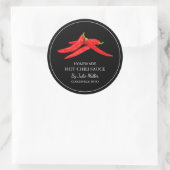 Eenvoudige zelfgemaakte Hot Chili Sauce Label (Tas)