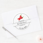 Eenvoudige zelfgemaakte Hot Chili Sauce Label (Envelop)