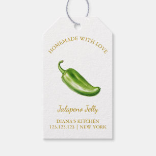 Eenvoudige zelfgemaakte Jalapeno Jelly Hang Label  Cadeaulabel