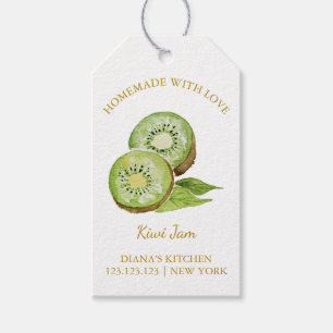 Eenvoudige zelfgemaakte Kiwi Jam Hang Label l Wit Cadeaulabel