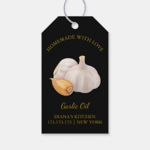 Eenvoudige zelfgemaakte knoflookolie Hang Label L  Cadeaulabel