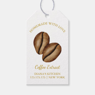 Eenvoudige zelfgemaakte koffie-extract Hang Label Cadeaulabel