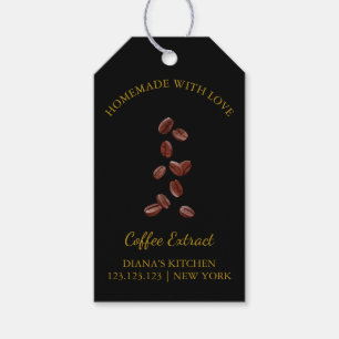 Eenvoudige zelfgemaakte koffie-extract Hang Label  Cadeaulabel