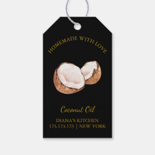 Eenvoudige zelfgemaakte kokosolie Hang Label l Zwa Cadeaulabel