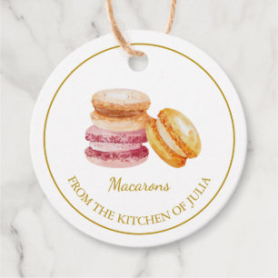 Eenvoudige Zelfgemaakte Macarons Hang Label l Wit