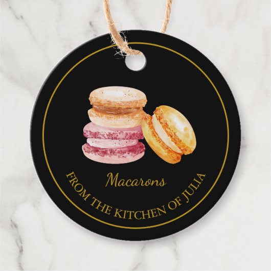 Eenvoudige Zelfgemaakte Macarons Hang Label l Zwar (Voorkant)