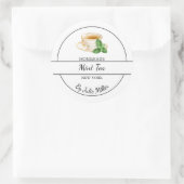 Eenvoudige zelfgemaakte Mint Tea Label (Tas)