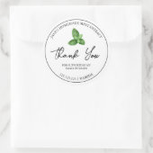 Eenvoudige zelfgemaakte munt extract dank u label (Tas)