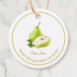 Eenvoudige zelfgemaakte Pear Jam Hang Label