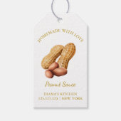 Eenvoudige zelfgemaakte pindakaas Hang Label l Wit Cadeaulabel (Voorkant)