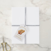 Eenvoudige zelfgemaakte pindakaas Hang Label l Wit Cadeaulabel (Met Touw)