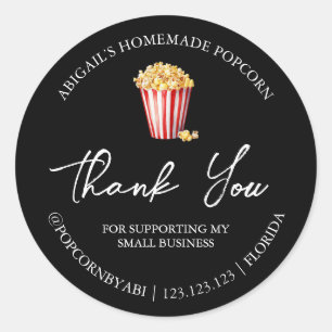 Eenvoudige zelfgemaakte popcorn dank u label