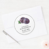 Eenvoudige zelfgemaakte pruim behoudt label (Envelop)