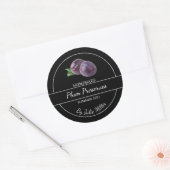 Eenvoudige zelfgemaakte pruim behoudt label (Envelop)
