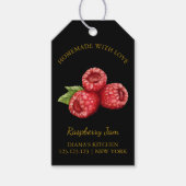 Eenvoudige zelfgemaakte Raspberry Jam Hang Label L Cadeaulabel (Voorkant)