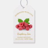 Eenvoudige zelfgemaakte Raspberry Jam Hang Label l Cadeaulabel (Voorkant)