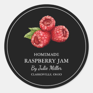 Eenvoudige zelfgemaakte Raspberry Jam Label