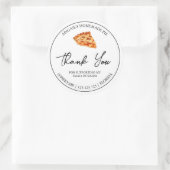 Eenvoudige zelfgemaakte taart dank u label (Tas)