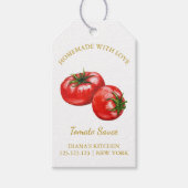 Eenvoudige zelfgemaakte tomatensaus Hang Label l W Cadeaulabel (Voorkant)