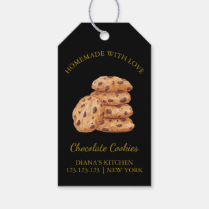 Eenvoudige zelfgemaakte verse koekjes Hang Label   Cadeaulabel