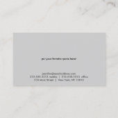 Eenvoudige zencirkel visitekaartje (Achterkant)