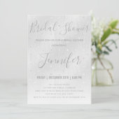 EENVOUDIGE Zilveren Shimmer Paint Vrijgezellenfees Kaart (Staand voorkant)