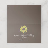 Eenvoudige zonnebloem Botanische Pattern Yellow We (Buitenkant ongevouwen)