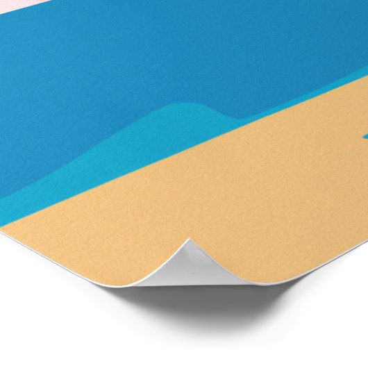 eenvoudige zonsondergang poster (Hoek)