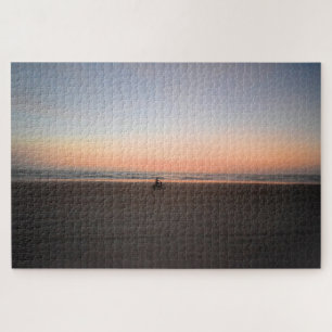 Eenvoudige zonsopgang Bike Ride op het strand - 20 Legpuzzel