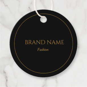 Eenvoudige zwart-gouden prijs Labels
