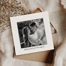 Eenvoudige zwart-wit foto dank u kaart