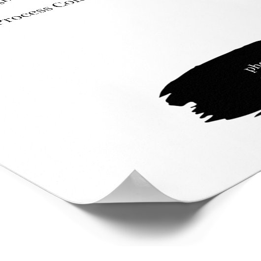 Eenvoudige zwart-wit prijslijstposter poster (Hoek)